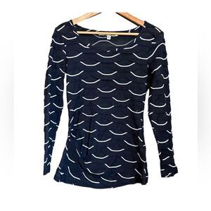 3 for $30! Max studio navy scallop sweater